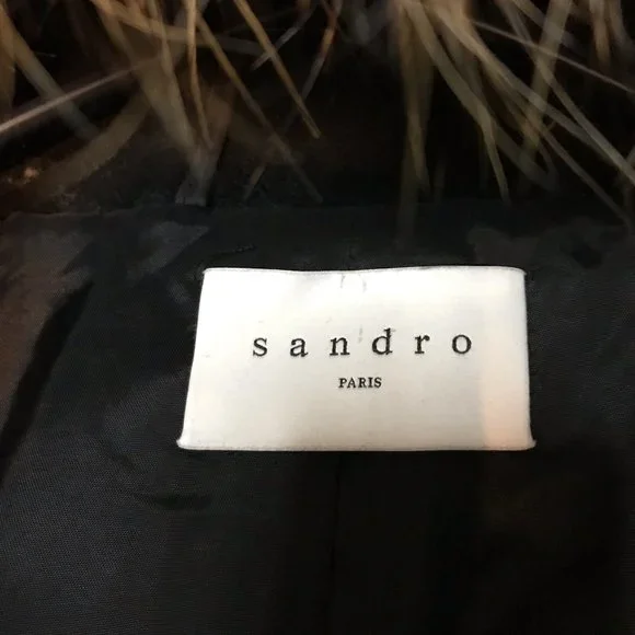Wool Coat Leather Sleeves